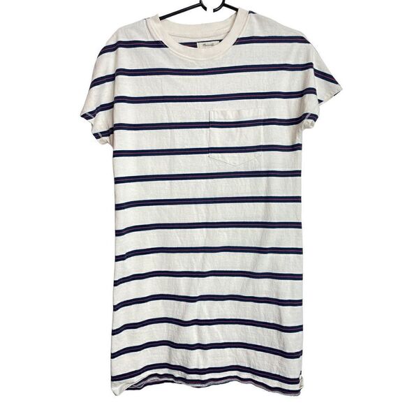 Madewell Tomboy pocket tee dress striped xs - Picture 2 of 7